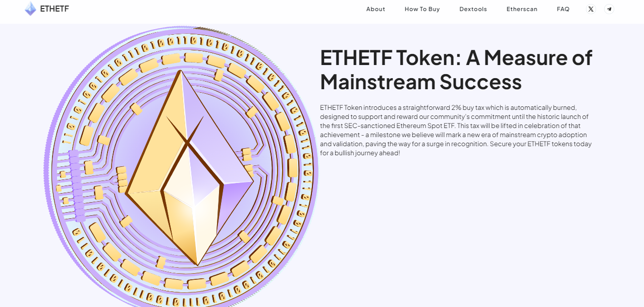 ETHETF Website 