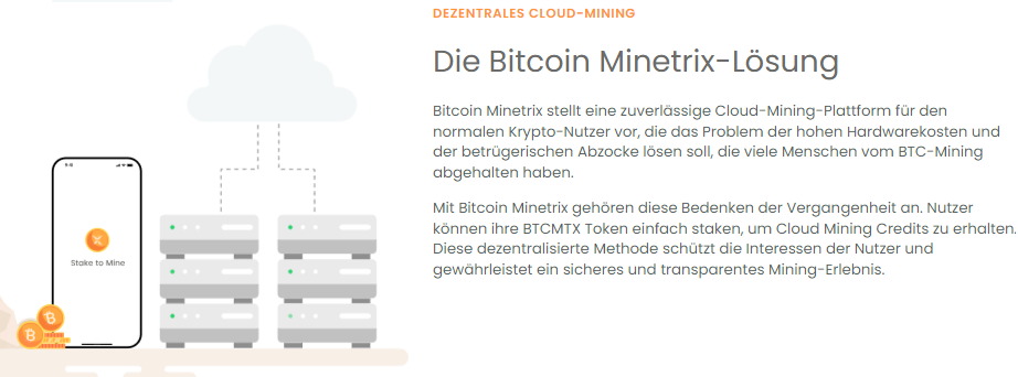 Bitcoin minetrix Lösung