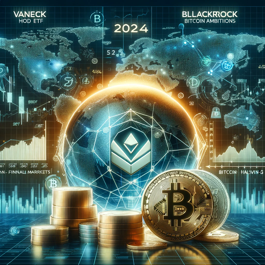 VanEck’s HODL ETF, BlackRock’s Bitcoin Ambitionen und Bitcoin Halving: Neue Dynamiken im Finanzmarkt 2024