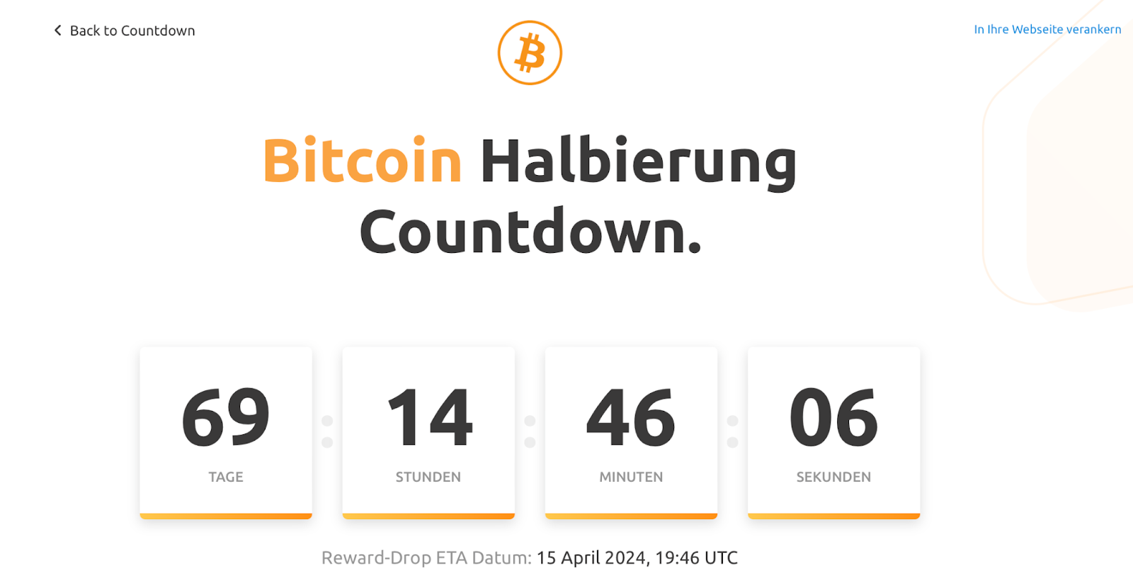 Halving Countdown 