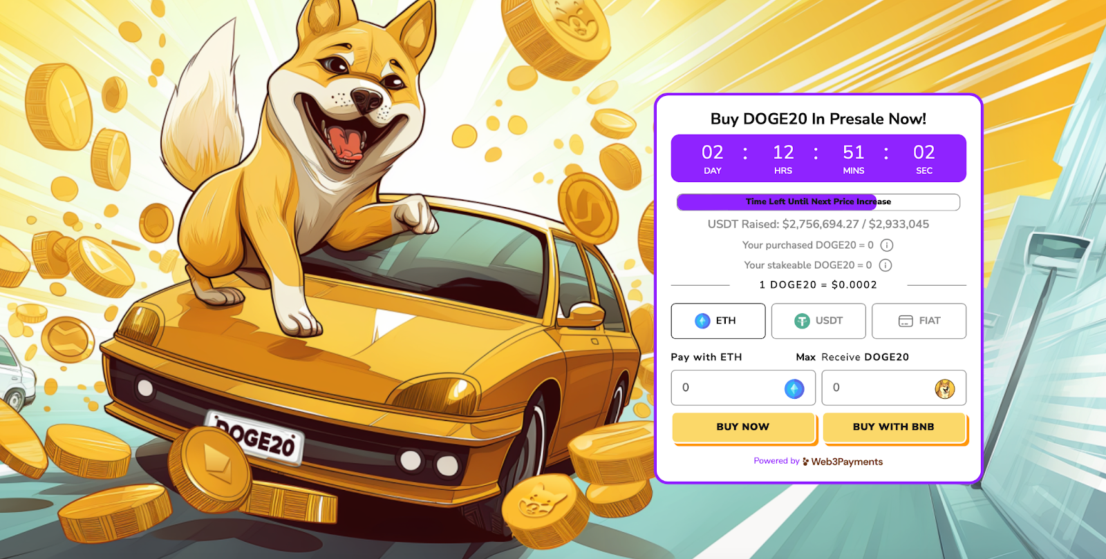 DOGE20 Website 