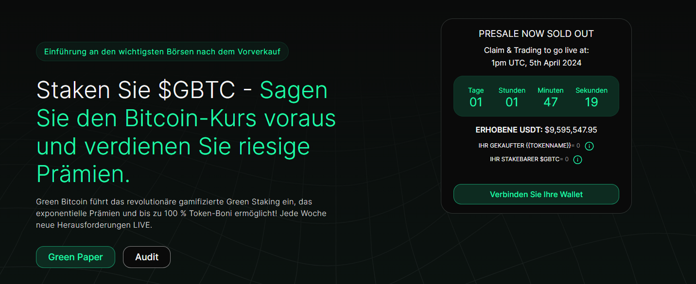 Green Bitcoin Launch