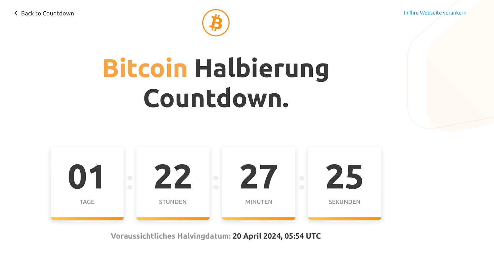 Halving Countdown 