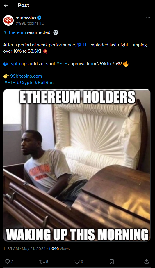 99Bitcoins Tweet 3