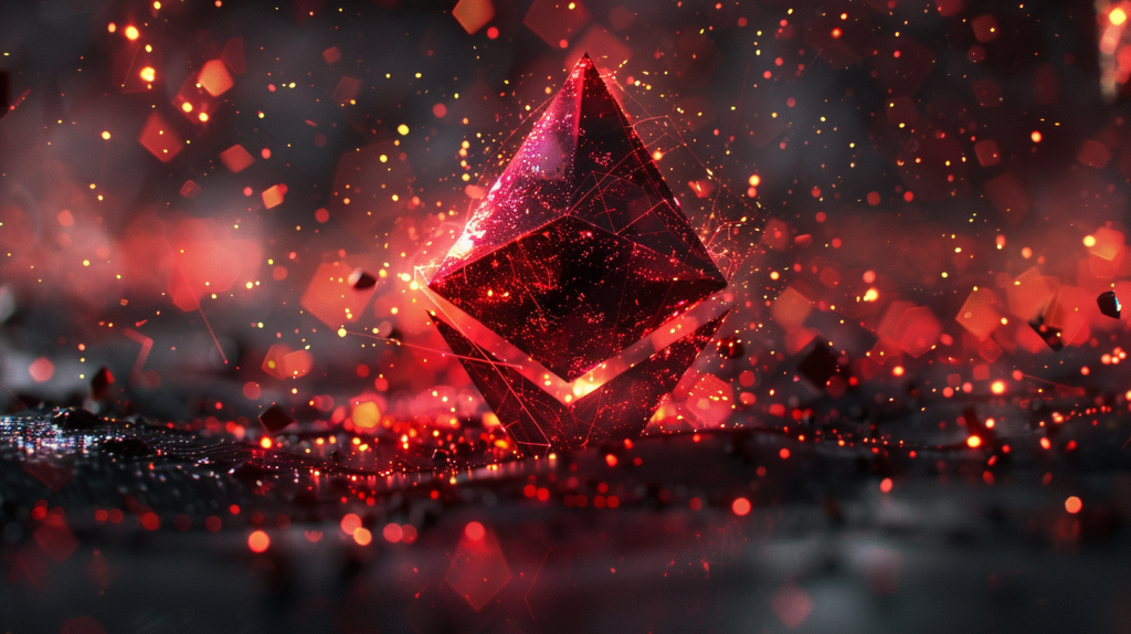 Ethereum, red, digital