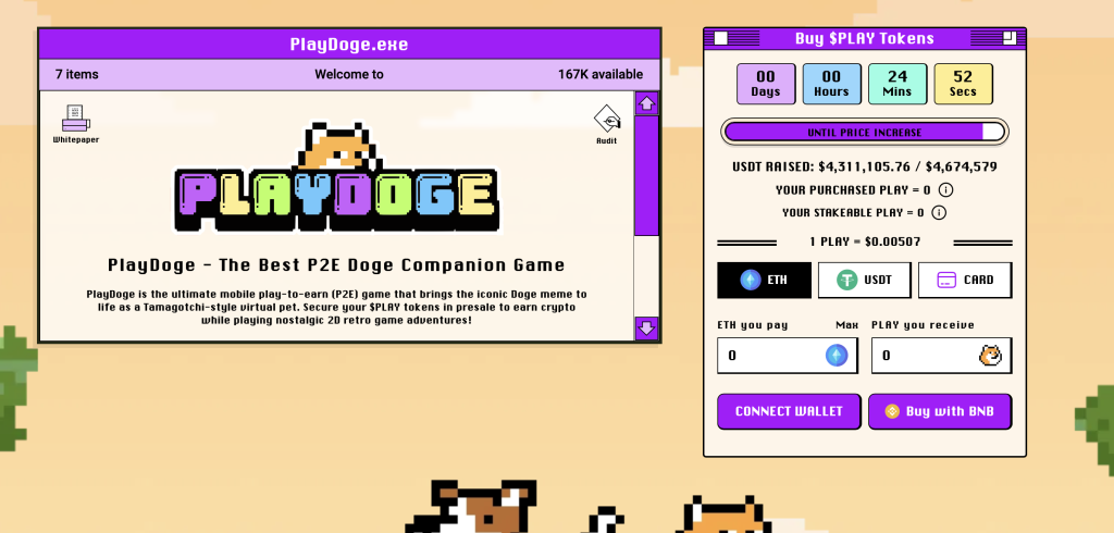 Playdoge Webseite 