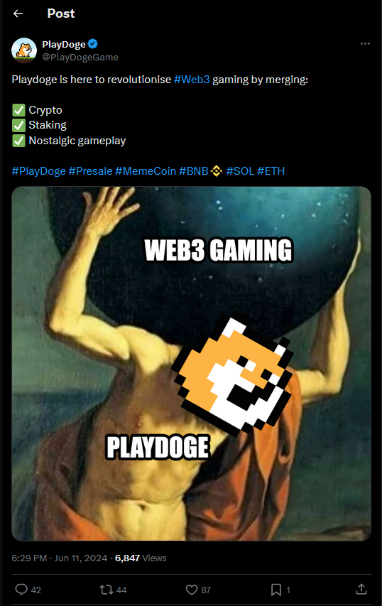 PlayDoge Tweet 5