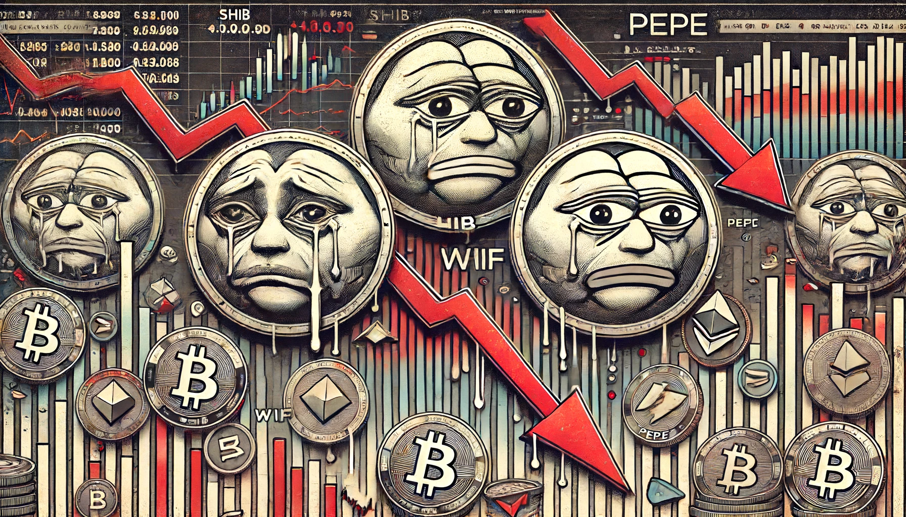 SHIB, WIF, PEPE: Meme Coins verzeichnen heute erneut Rückgänge