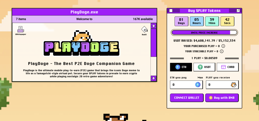 Playdoge Webseite