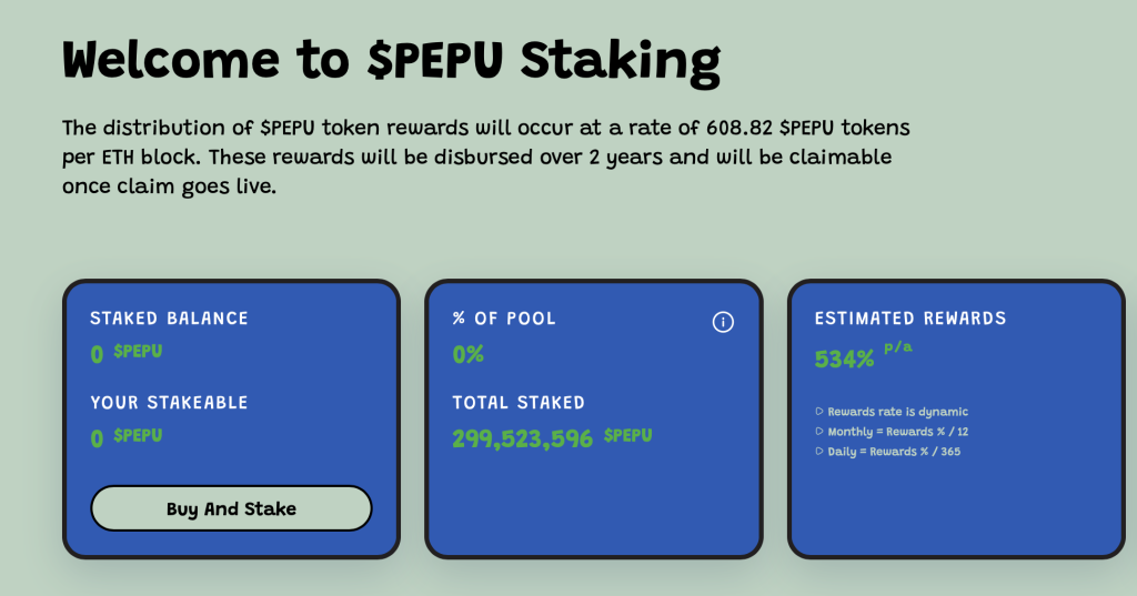 PEPU Staking 