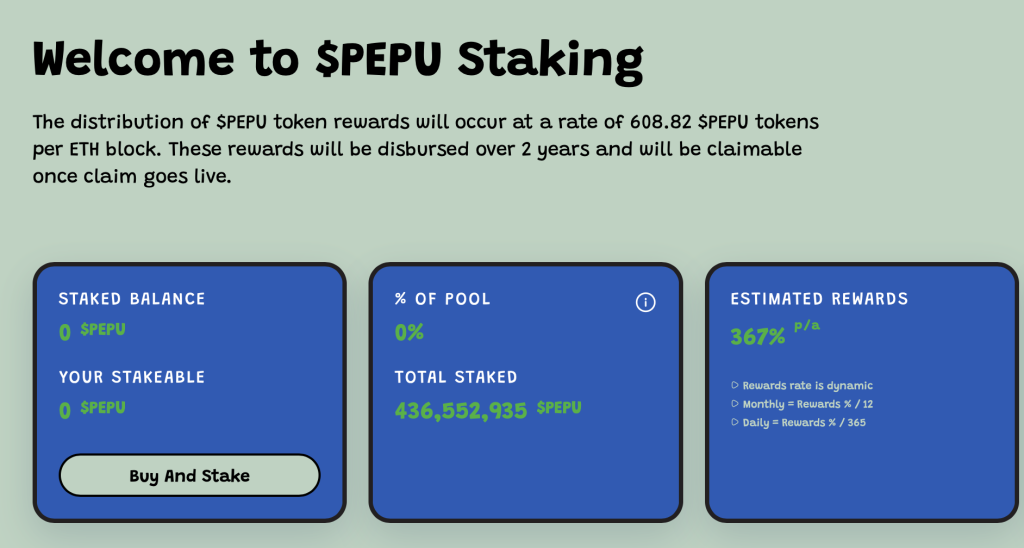 PEPU Staking 