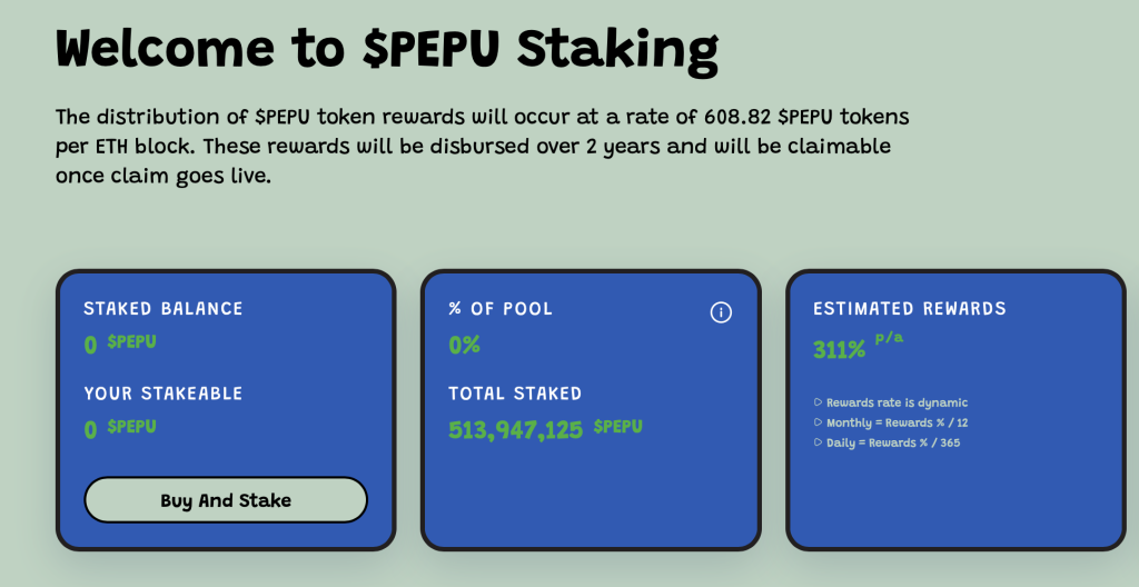 PEPU Staking 