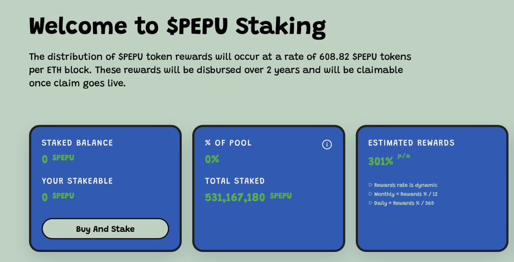 PEPU Staking 