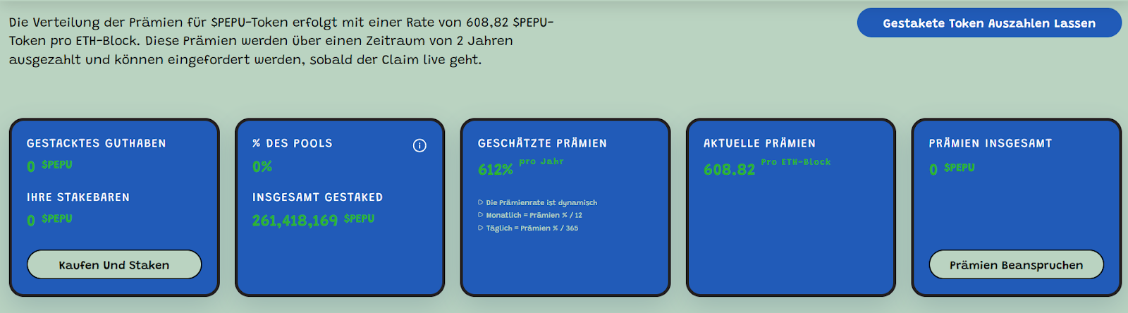 Staking Dashboard 