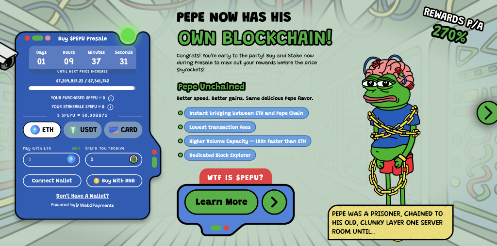 Pepe Unchained iCO 