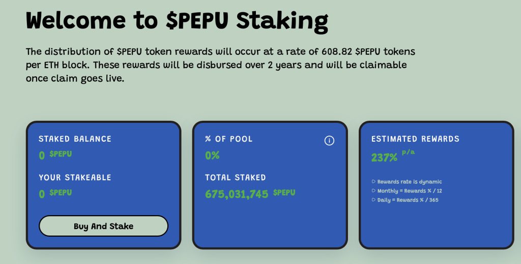 PEPU Staking 