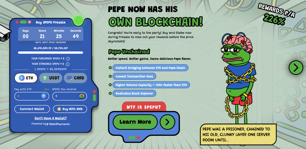 Pepe Unchained ICO 