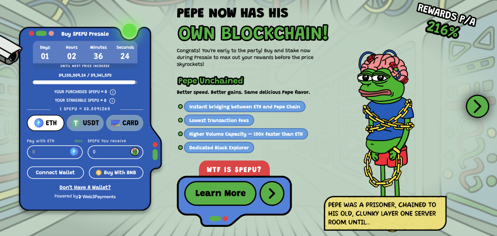 Pepe Unchained ICO 