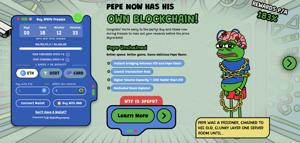 Pepe Unchained ICO 