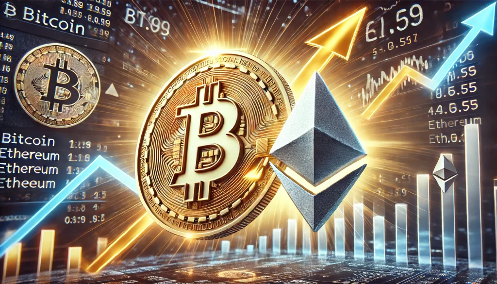 Etablierte Coins Bitoin und Ethereum