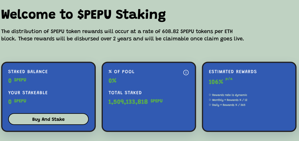 PEPU Staking 