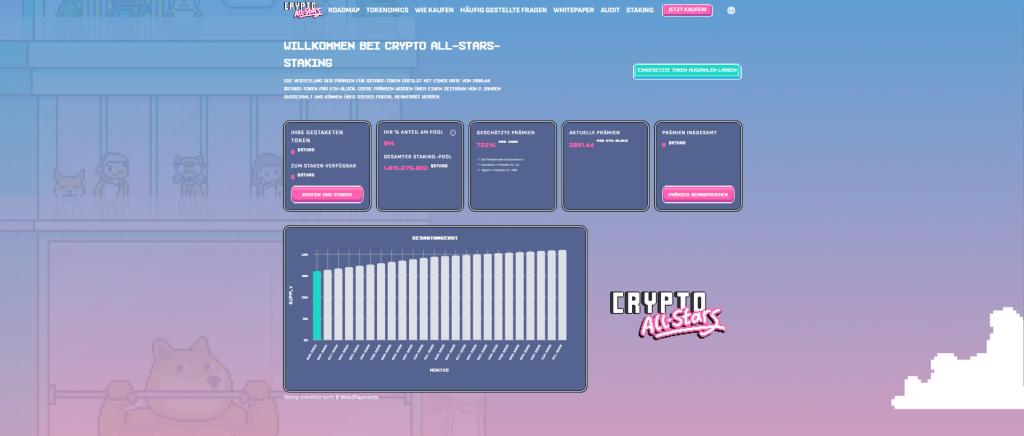 Crypto All-Stars Staking-Dashboard neu