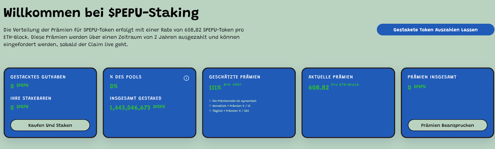 Pepu Staking 