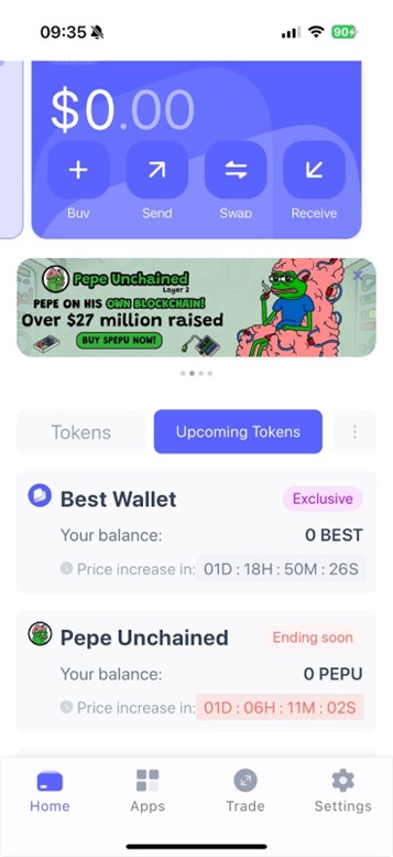 Best Wallet Pepe Unchained Presale