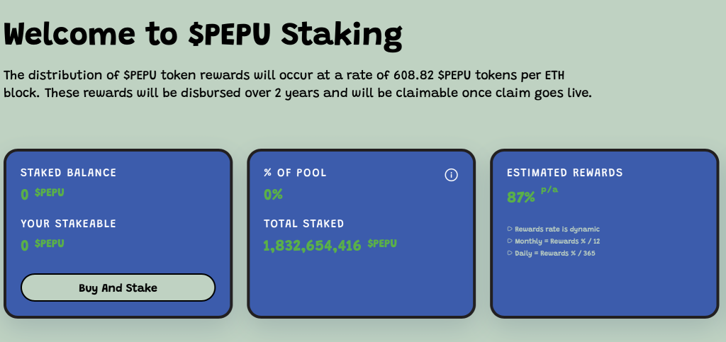 PEPU Staking 