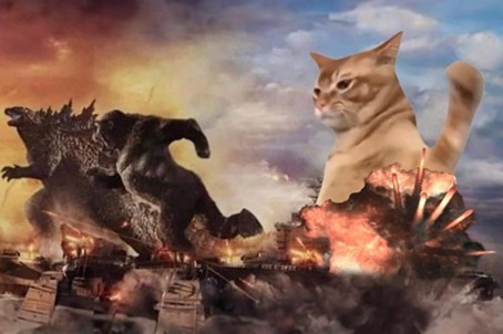 Catslap Godzilla