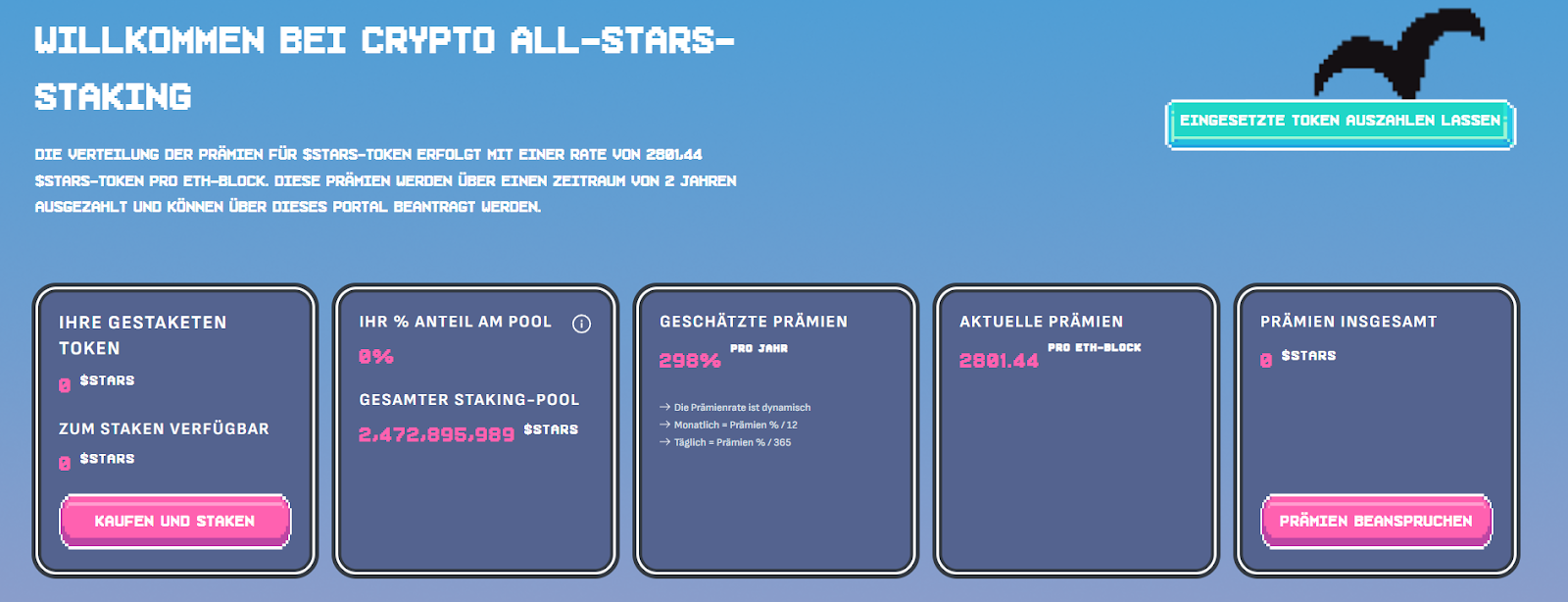 STARS STaking Dashboard 