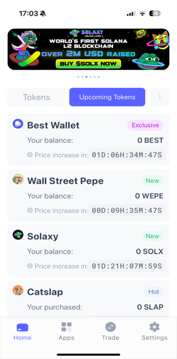 Best Wallet Solaxy Presale