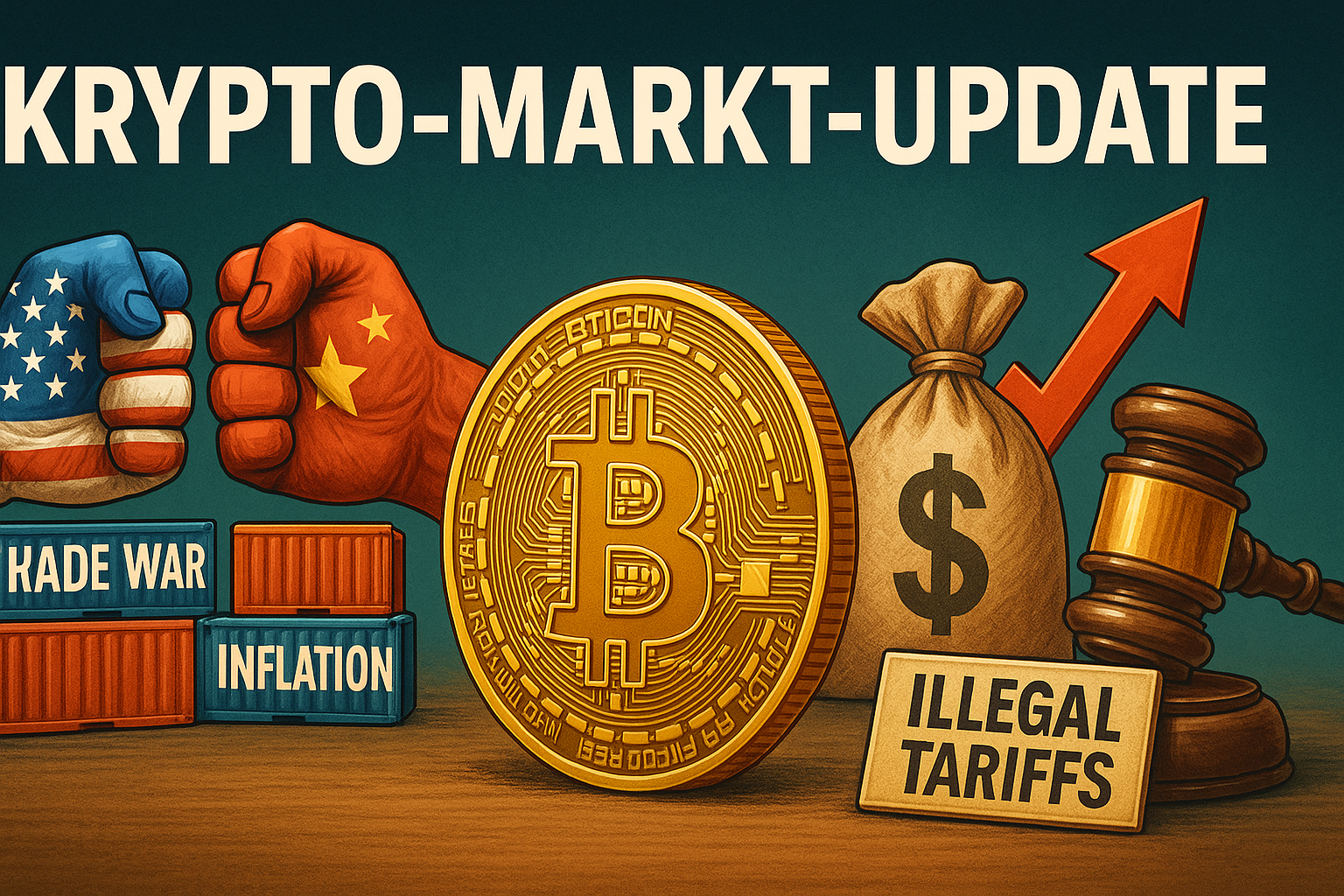Krypto-Markt-Update: Das bedeuten Zollkrieg, Inflation und rechtswidrige Zölle