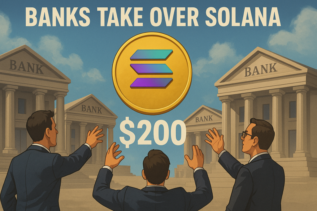 Solana wird durch Bankenuebernahme 200 $ und L2 Solaxy 50 Mio. $ erreichen