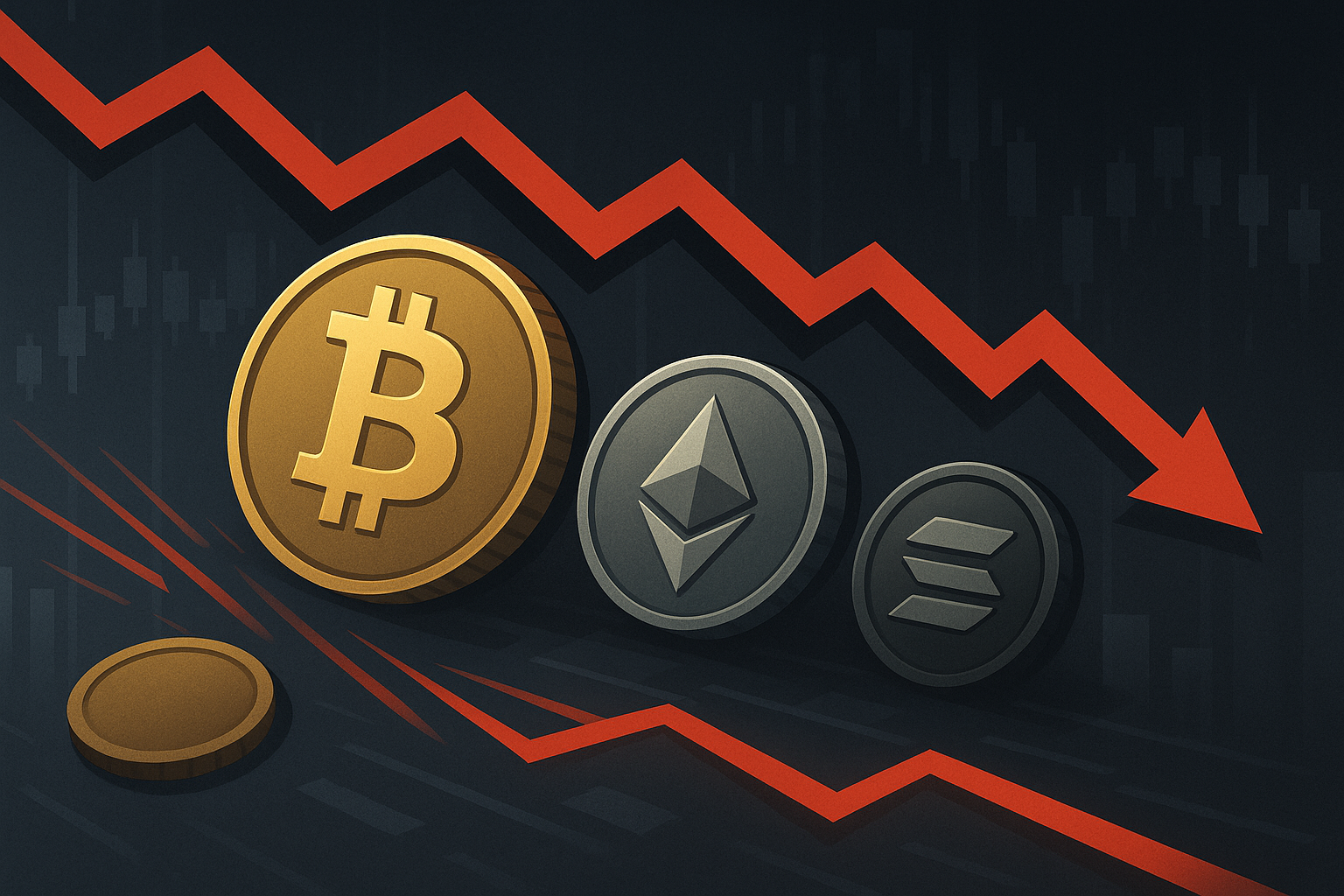 Bitcoin und Co verzeichnen negativen Wochenstart – Gesamtmarkt korrigiert um 1,74 %