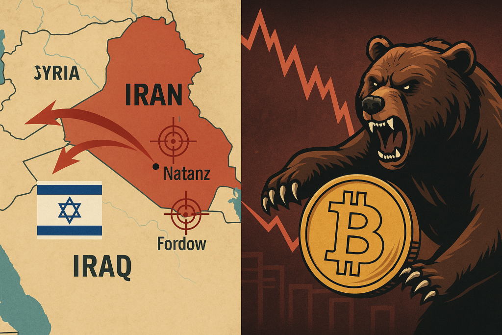 Krypto-News Baeren uebernehmen nach Israels Angriff auf den Iran