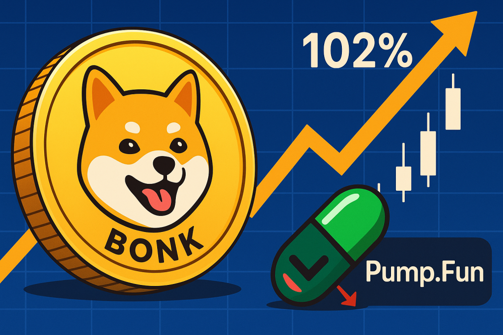 BONK-Kurs-Prognose Kann er wegen PUMP nun mindestens 102 % steigen