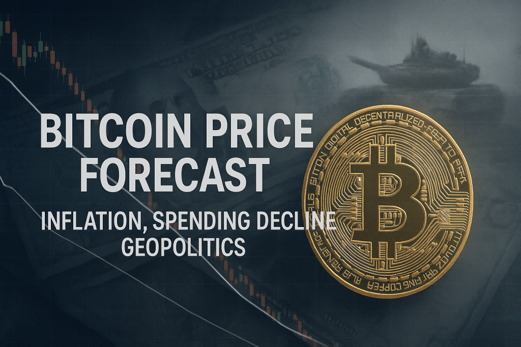 Bitcoin-Kurs-Prognose Inflation, sinkende Ausgaben und Geopolitik bremsen