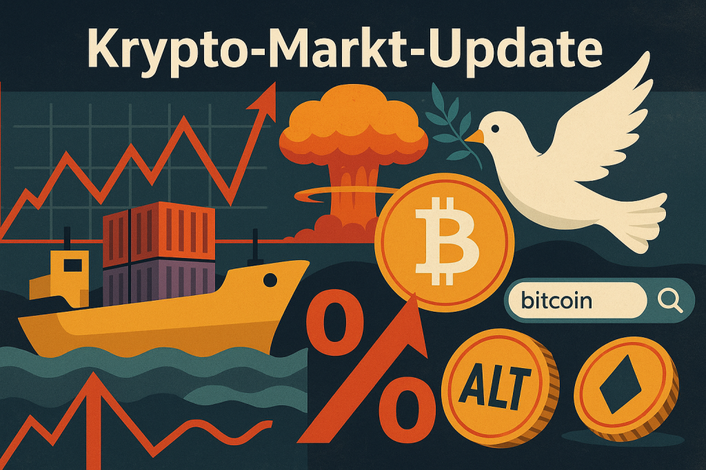 Krypto-Markt-Update Handelskrieg, Geopolitik, Zinsen, Adoption und Zyklus
