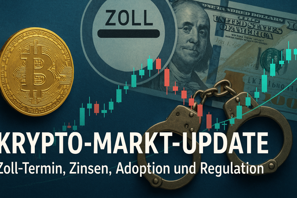 Krypto-Markt-Update Zoll-Termin, Zinsen, Adoption und Regulation