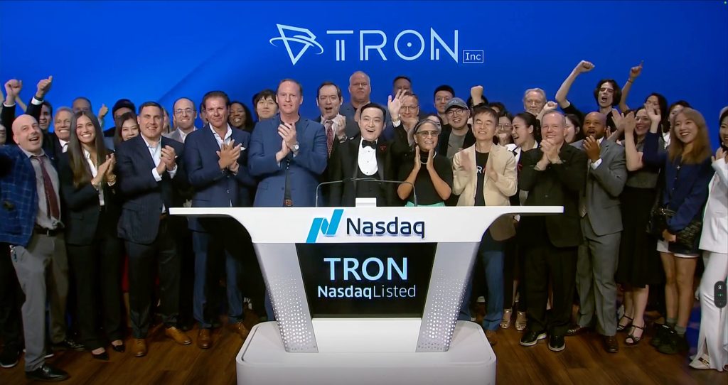 TRON geht an die Boerse Erstes TRON-Treasury-Unternehmen startet