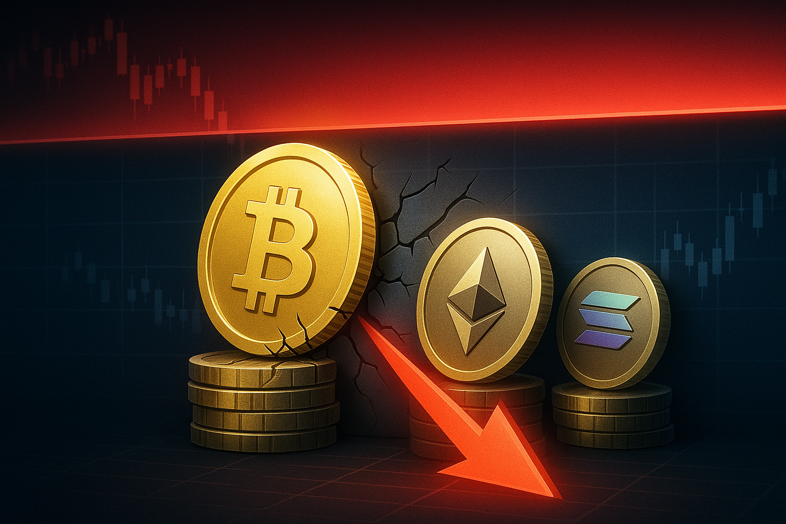 Krypto News: Top-Kryptos scheitern an wichtigen Widerständen – droht nun eine massive Korrektur?
