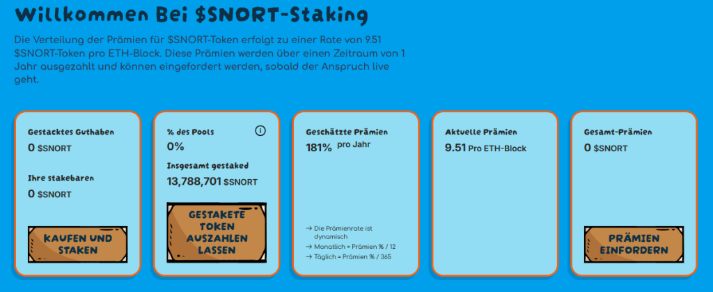 Snorter Staking